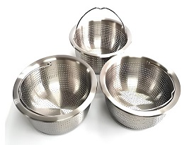  Etched 304 Stainless Steel Colander