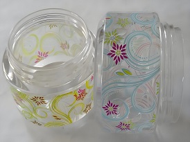  Thermal Transfer Is Applied To Glass Storage Jars