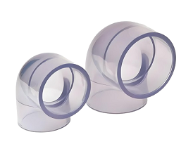  Transparent Tube 90 Degree Elbow