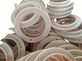  White UPE injection molded parts