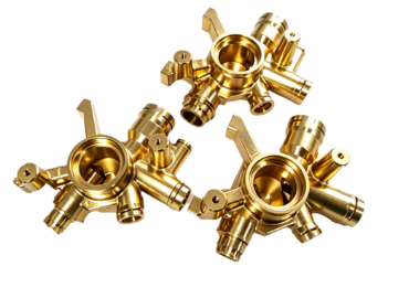 5-axis machining of brass parts