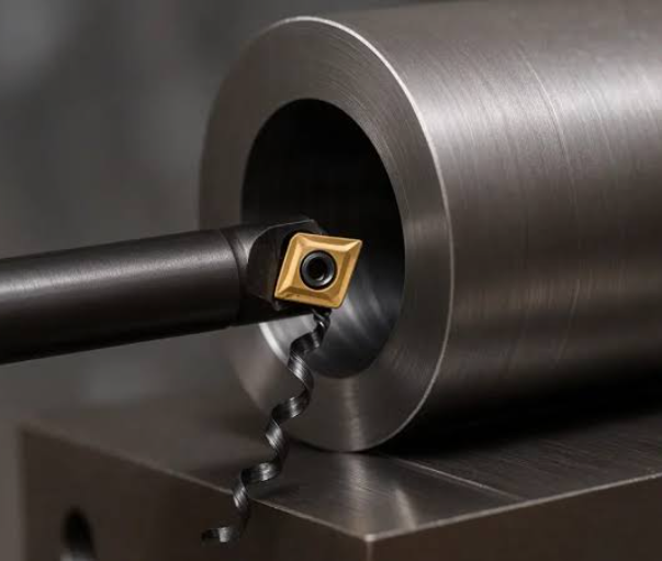 Boring of titanium alloys