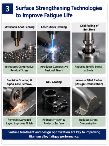 Engineering Methods for Improving Titanium Alloy Fatigue Life
